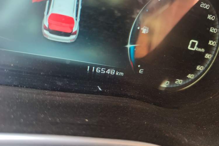 Used Geely Auto Vision S1 2018 1.4T CVT Fēngruì Model Odometer Close Up
