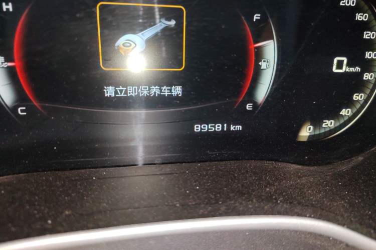 Used Geely Auto Vision S1 2018 1.4T CVT FENGXING Model Odometer Close Up