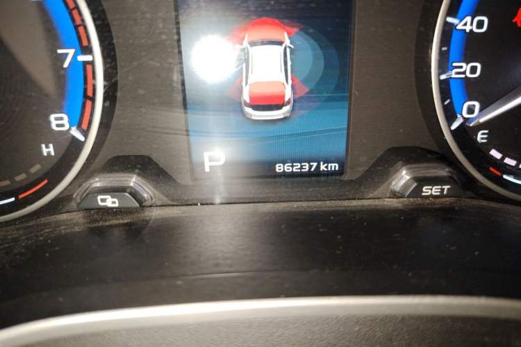 Used Geely Auto Vision S1 2018 1.4T CVT Fengchi Model Odometer Close Up