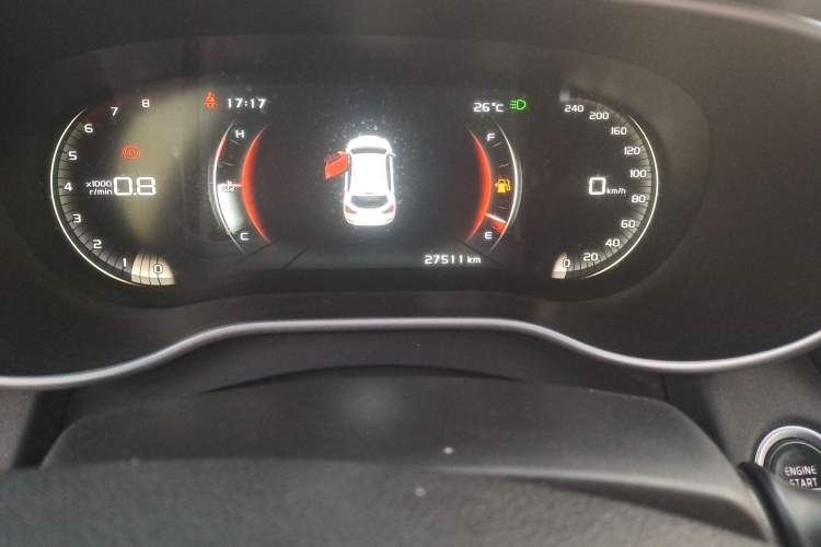 Used Geely Auto Vision S1 2018 1.5L Manual FENGXING Model Odometer Close Up