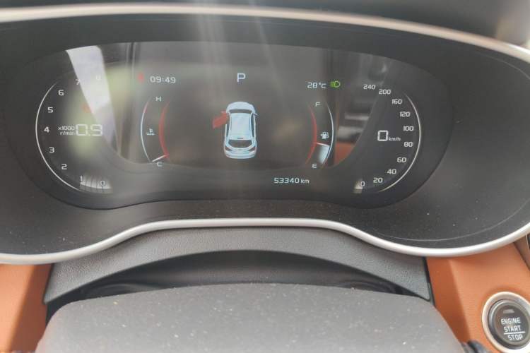 Used Geely Auto Vision S1 2018 1.5L CVT FENGXING Model Odometer Close Up
