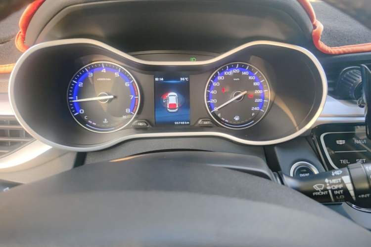 Used Geely Auto Vision S1 2018 1.5L Manual Fong Chi Model Odometer Close Up