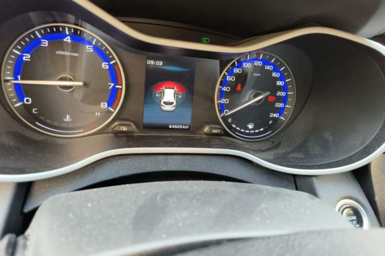 Used Geely Auto Vision S1 2018 1.5L Manual FENGSHANG Model Odometer Close Up