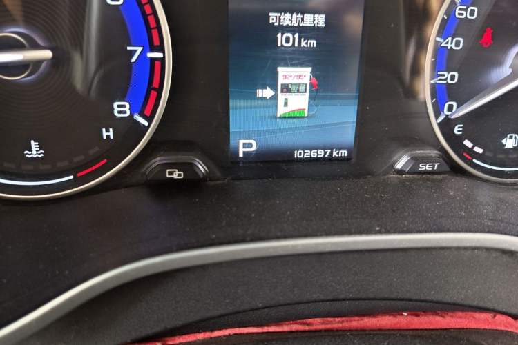 Used Geely Auto Vision S1 2018 1.4T CVT Fengchi Model Odometer Close Up