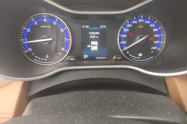 Used Geely Auto Vision S1 2018 1.4T CVT Fengchi Model Odometer Close Up