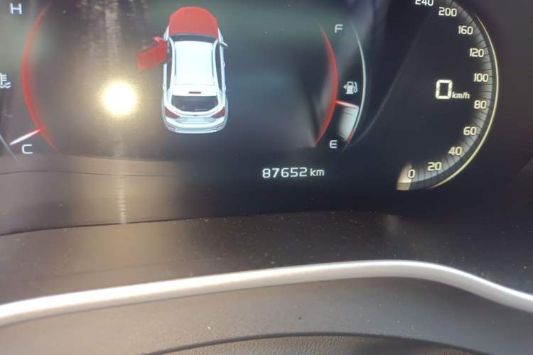 Used Geely Auto Vision S1 2018 1.5L Manual FENGXING Model Odometer Close Up