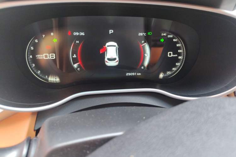 Used Geely Auto Vision S1 2018 1.4T CVT Fēngruì Model Odometer Close Up