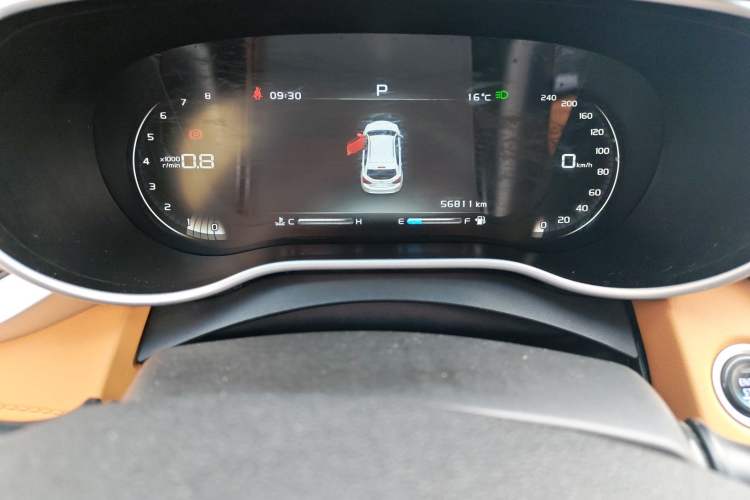 Used Geely Auto Vision S1 2018 1.4T CVT FENGXING Model Odometer Close Up