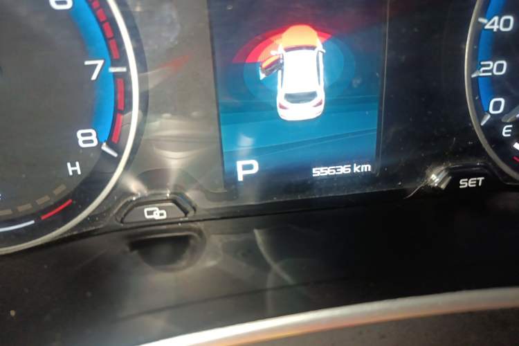 Used Geely Auto Vision S1 2018 1.4T CVT Fengchi Model Odometer Close Up
