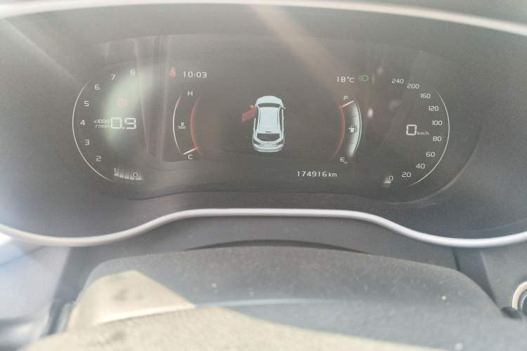 Used Geely Auto Vision S1 2018 1.5L Manual FENGXING Model Odometer Close Up