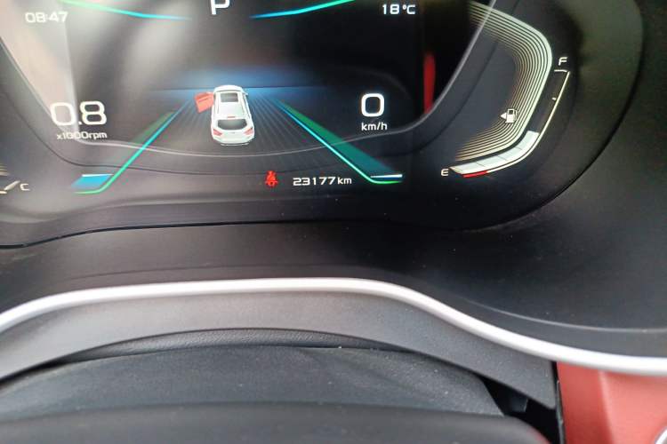 Used Geely Auto Vision S1 2019 Upgraded Model 1.4T CVT Prestige Edition Odometer Close Up