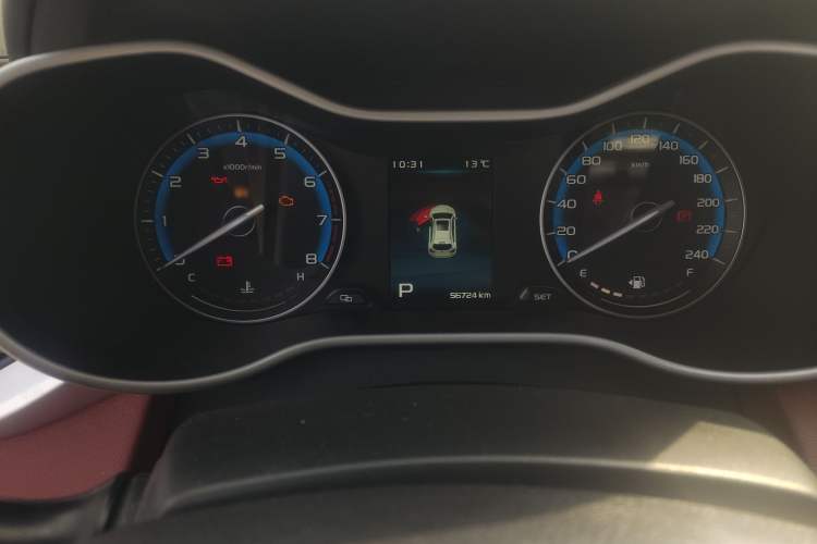 Used Geely Auto Vision S1 2019 Upgraded Model 1.5L CVT Luxury Version Odometer Close Up