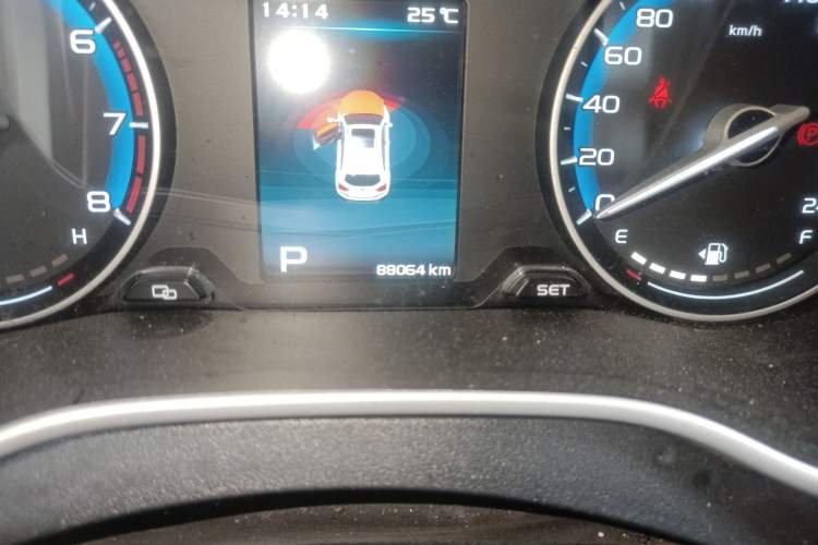 Used Geely Auto Vision S1 2019 Upgraded Model 1.5L CVT Luxury Version Odometer Close Up