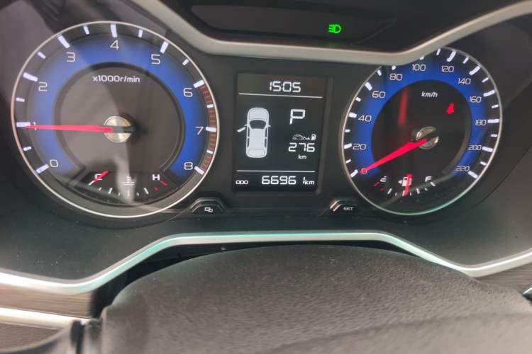 Used Geely Auto Vision X3 2017 1.5L Automatic Elite Model Odometer Close Up