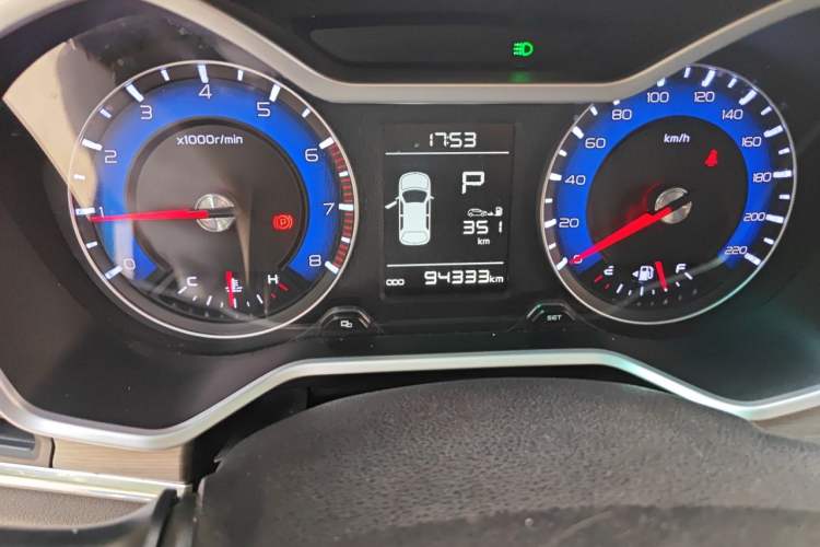 Used Geely Auto Vision X3 2017 1.5L Automatic Luxury Model Odometer Close Up