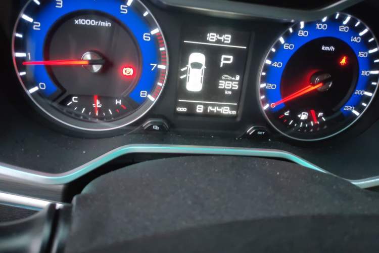 Used Geely Auto Vision X3 2017 1.5L Automatic Luxury Model Odometer Close Up