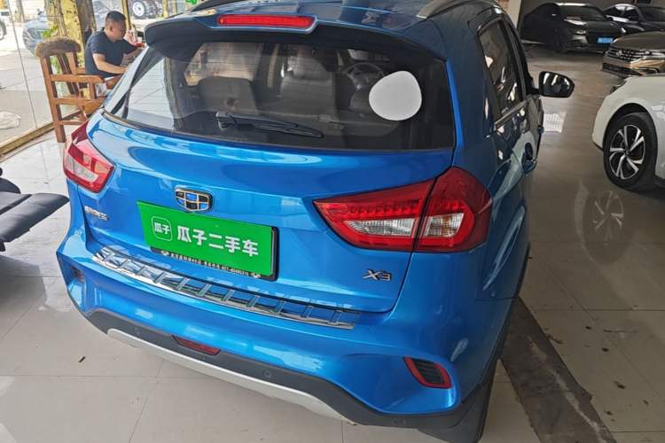 Used Geely Auto Vision X3 2017 1.5L Automatic Luxury Model Rear Right 45 Deg