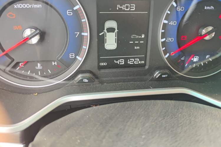 Used Geely Auto Vision X3 2017 1.5L Manual Elite Model Odometer Close Up