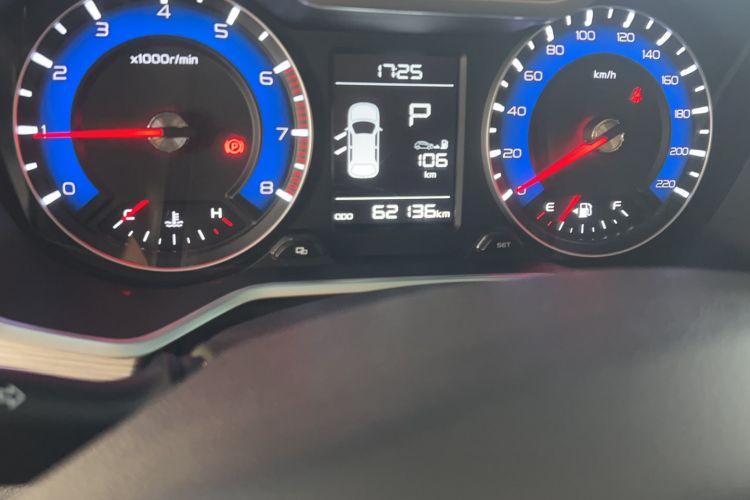 Used Geely Auto Vision X3 2017 1.5L Automatic Elite Model Odometer Close Up