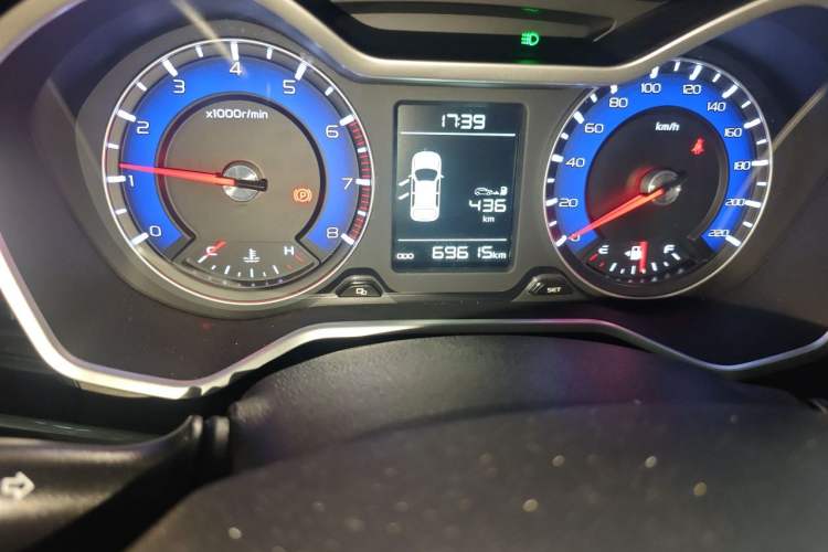 Used Geely Auto Vision X3 2017 1.5L Manual Elite Model Odometer Close Up