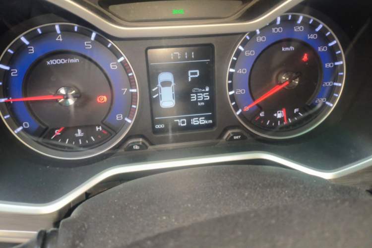 Used Geely Auto Vision X3 2017 1.5L Automatic Elite Model Odometer Close Up