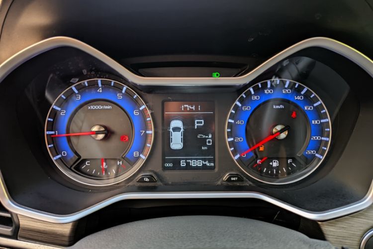Used Geely Auto Vision X3 2017 1.5L Automatic Luxury Model Odometer Close Up