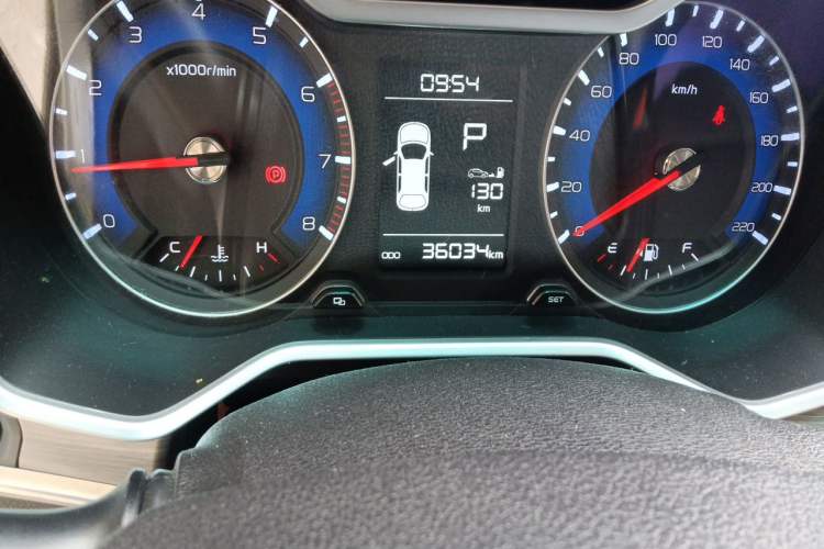 Used Geely Auto Vision X3 2017 1.5L Automatic Luxury Model Odometer Close Up