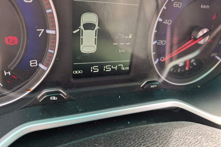 Used Geely Auto Vision X3 2017 1.5L Manual Elite Model Odometer Close Up