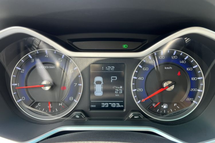 Used Geely Auto Vision X3 2017 1.5L Automatic Elite Model Odometer Close Up