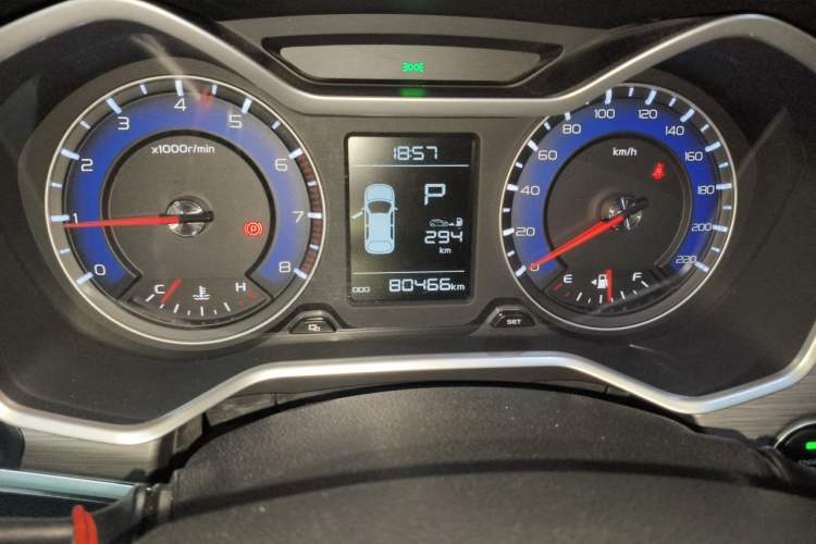Used Geely Auto Vision X3 2017 1.5L Automatic Luxury Model Odometer Close Up