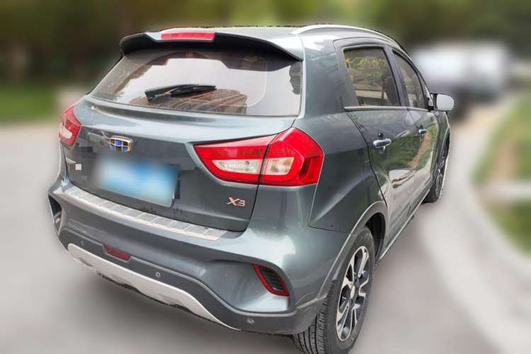 Used Geely Auto Vision X3 2017 1.5L Manual Luxury Model Rear Right 45 Deg