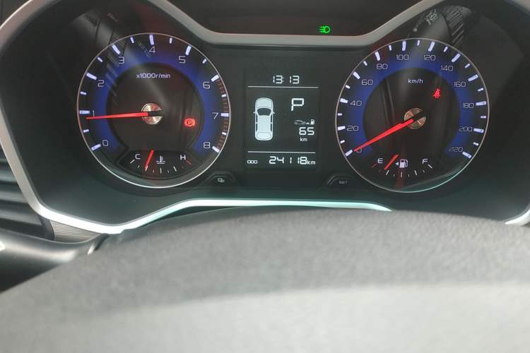 Used Geely Auto Vision X3 2017 1.5L Automatic Elite Model Odometer Close Up