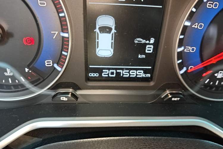 Used Geely Auto Vision X3 2017 1.5L Manual Elite Model Odometer Close Up