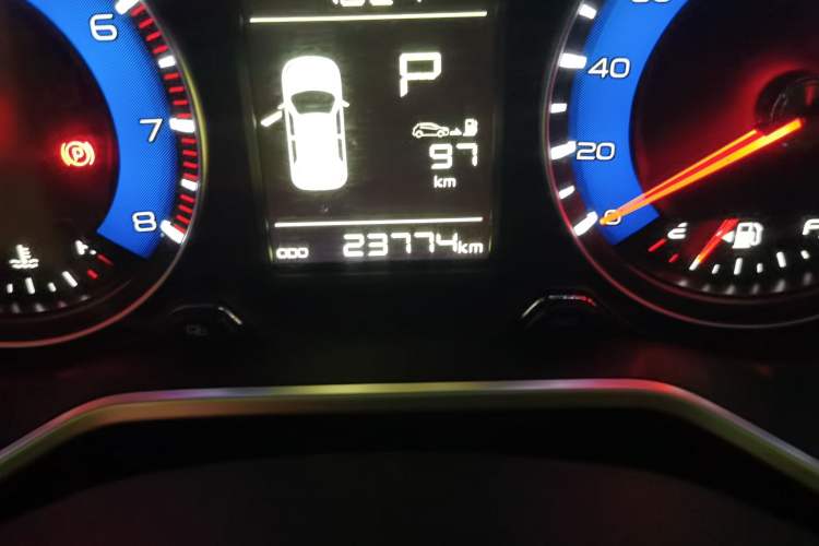 Used Geely Auto Vision X3 2017 1.5L Automatic Luxury Model Odometer Close Up