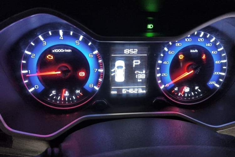 Used Geely Auto Vision X3 2017 1.5L Automatic Luxury Model Odometer Close Up