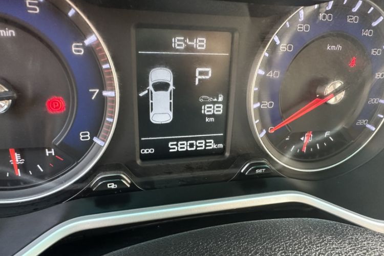 Used Geely Auto Vision X3 2017 1.5L Automatic Elite Model Odometer Close Up