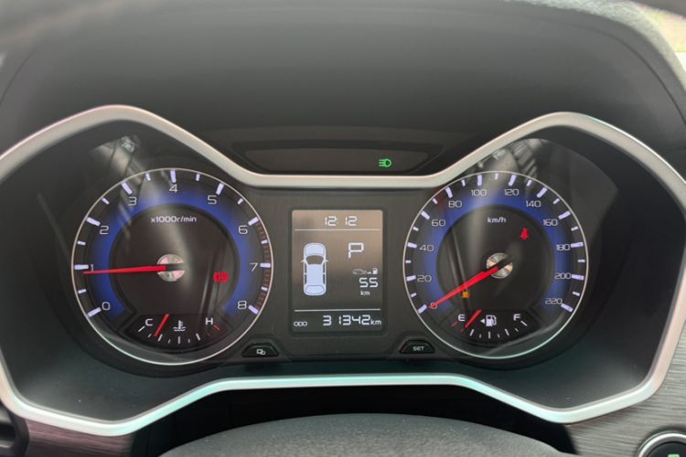 Used Geely Auto Vision X3 2017 1.5L Automatic Luxury Model Odometer Close Up