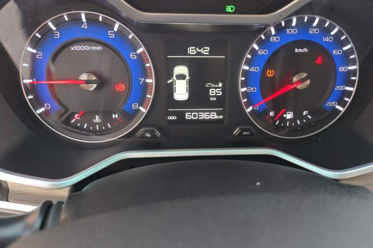 Used Geely Auto Vision X3 2017 1.5L Manual Elite Model Odometer Close Up