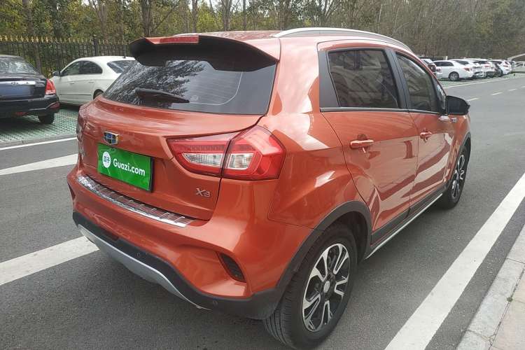 Used Geely Auto Vision X3 2017 1.5L Automatic Elite Model Rear Right 45 Deg