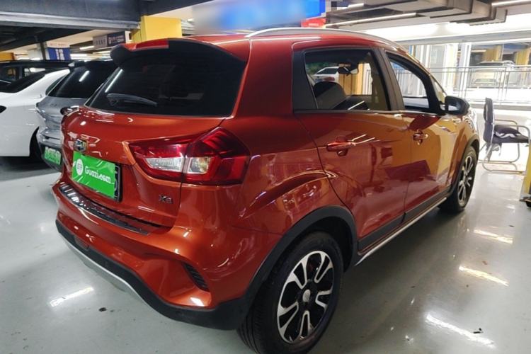 Used Geely Auto Vision X3 2017 1.5L Automatic Luxury Model Rear Right 45 Deg