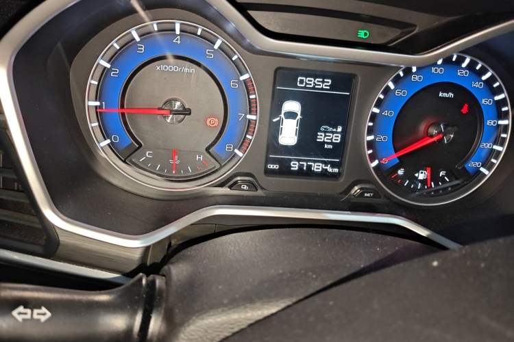 Used Geely Auto Vision X3 2017 1.5L Manual Elite Model Odometer Close Up