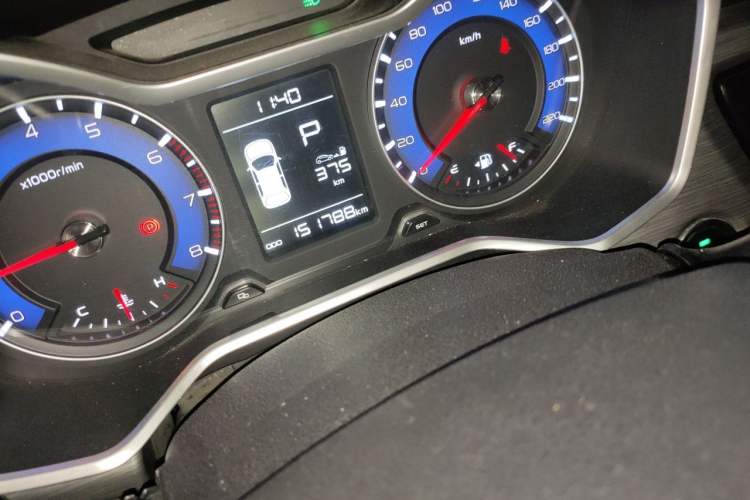 Used Geely Auto Vision X3 2017 1.5L Automatic Luxury Model Odometer Close Up