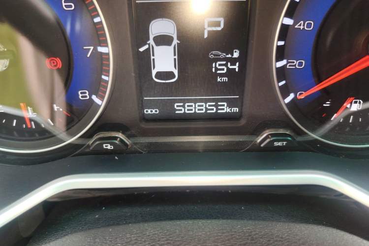 Used Geely Auto Vision X3 2017 1.5L Automatic Luxury Model Odometer Close Up