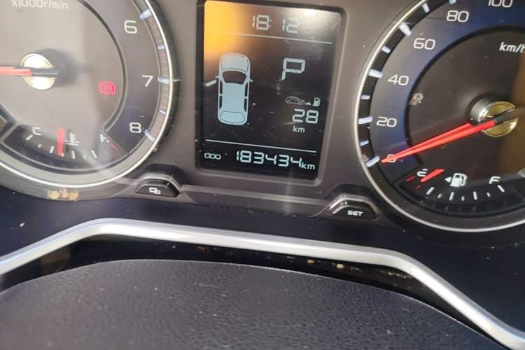 Used Geely Auto Vision X3 2017 1.5L Automatic Elite Model Odometer Close Up