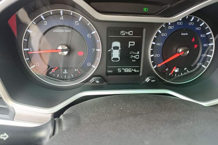 Used Geely Auto Vision X3 2017 1.5L Automatic Elite Model Odometer Close Up