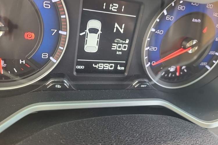 Used Geely Auto Vision X3 2017 1.5L Automatic Luxury Model Odometer Close Up