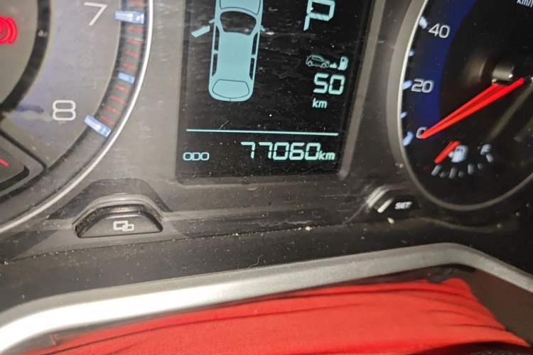 Used Geely Auto Vision X3 2017 1.5L Automatic Luxury Model Odometer Close Up