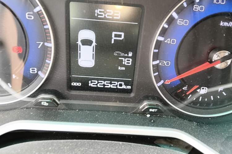 Used Geely Auto Vision X3 2017 1.5L Automatic Luxury Model Odometer Close Up