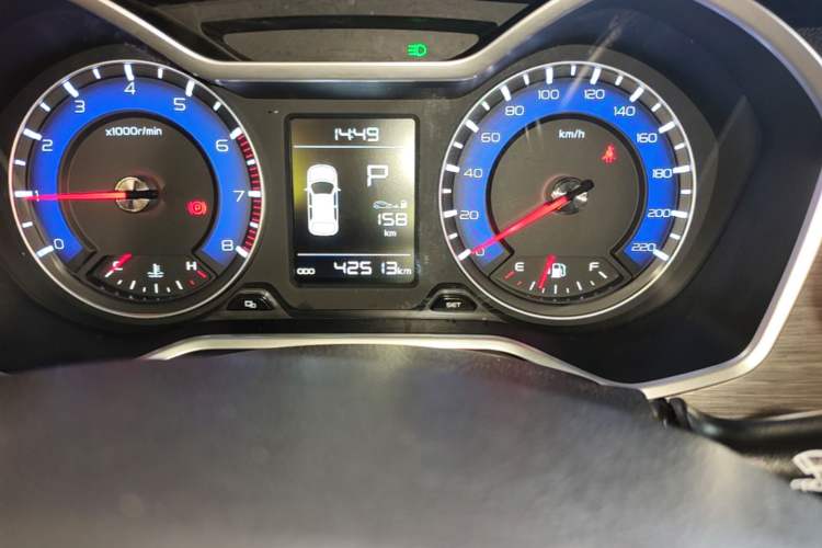 Used Geely Auto Vision X3 2017 1.5L Automatic Elite Model Odometer Close Up