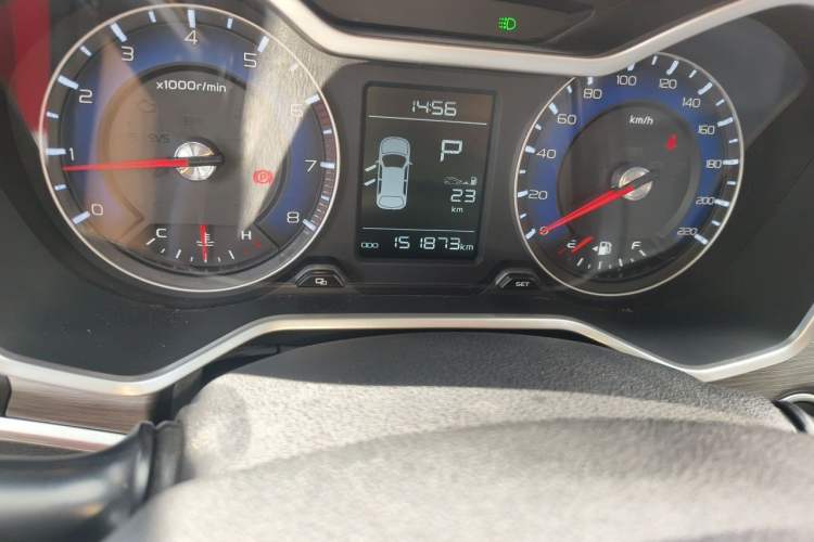 Used Geely Auto Vision X3 2017 1.5L Automatic Elite Model Odometer Close Up